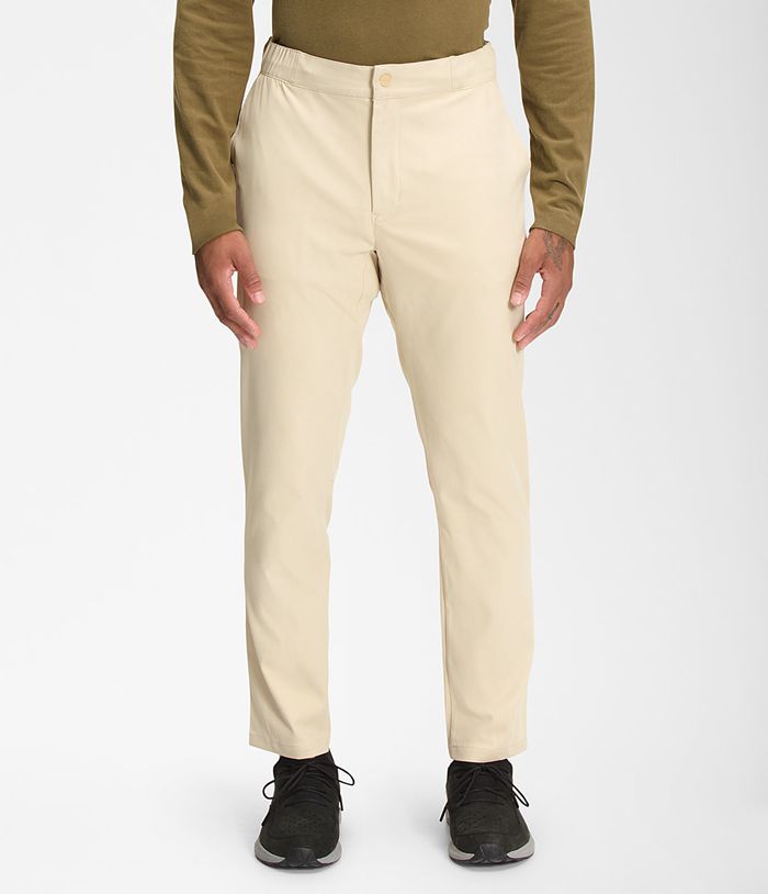 Pantalones The North Face Hombre Estándar Tapered Beige - Peru 91682JLMS